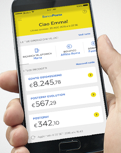 Carta BancoPosta: carta del Conto BancoPosta - Poste Italiane